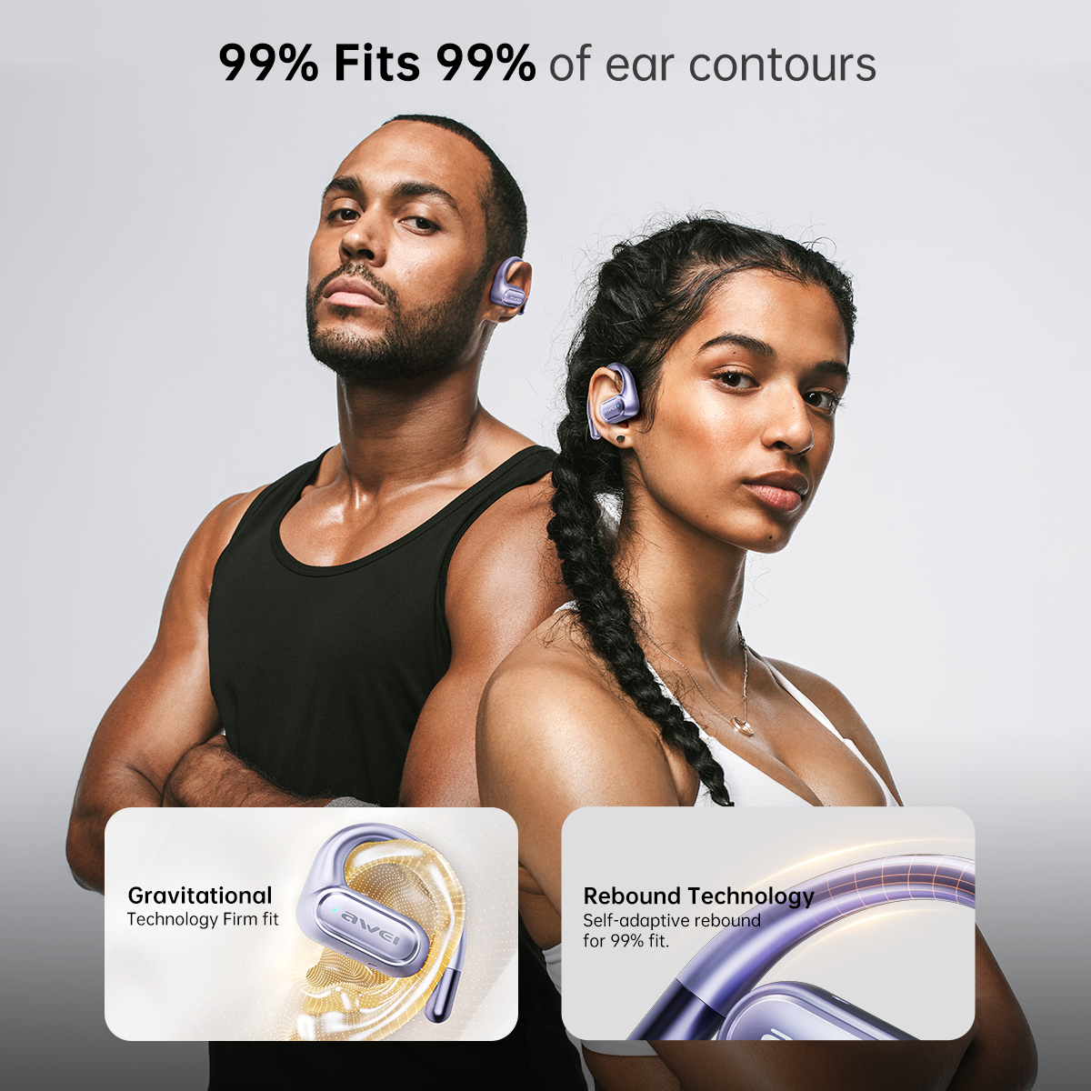 AWEI T93 OWS Air Conduction Sports Earbuds
