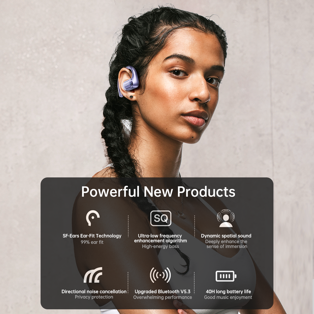 AWEI T93 OWS Air Conduction Sports Earbuds