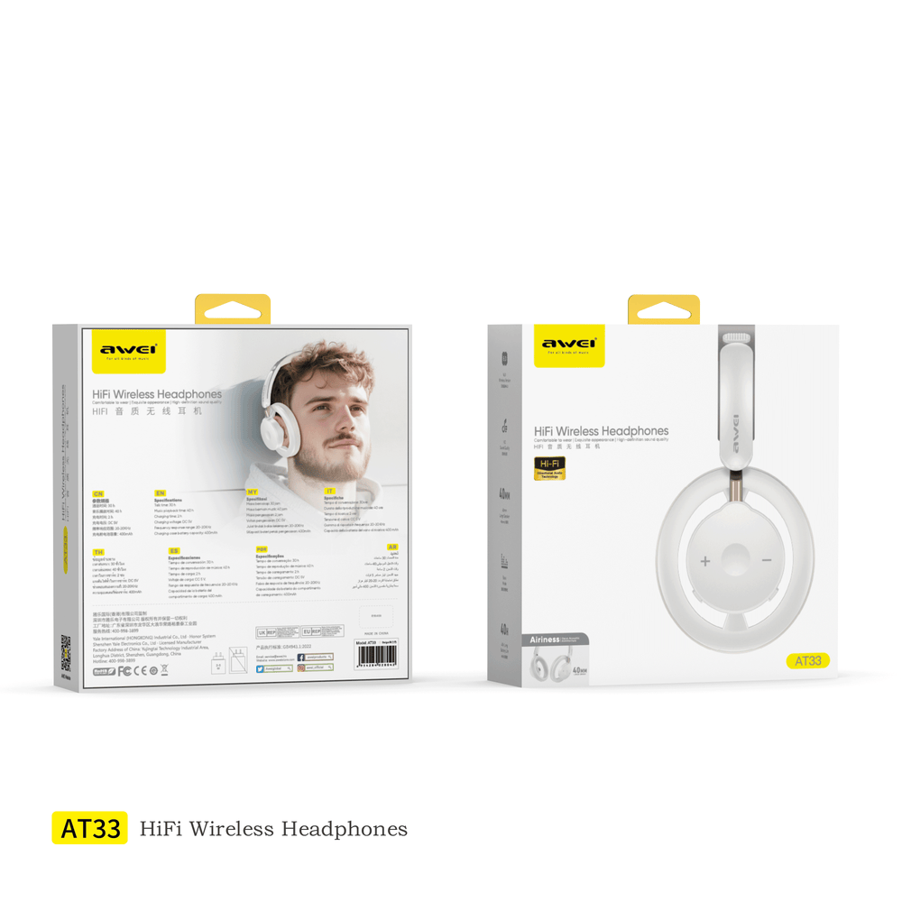 Awei AT33 Headset (Over-ear,Ergonomic,Comfortable )