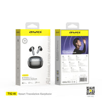 AWEI T92 Ai Earphone (Smart Translation Audio,Clear Calls)