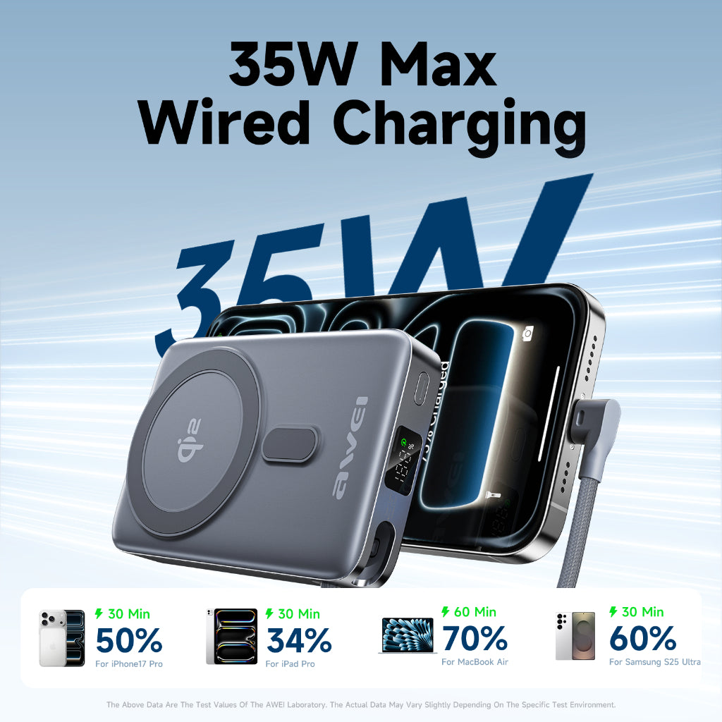 Awei Qi2 35W 10000mAh MagX Magnetic Power Bank