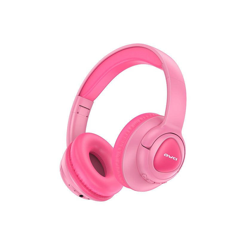 Awei AT51 Kids Wireless Headset (Active Noise Cancellation,dual-mode versatility,Safe,Comfy)
